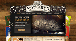 Desktop Screenshot of mcgearyspub.com